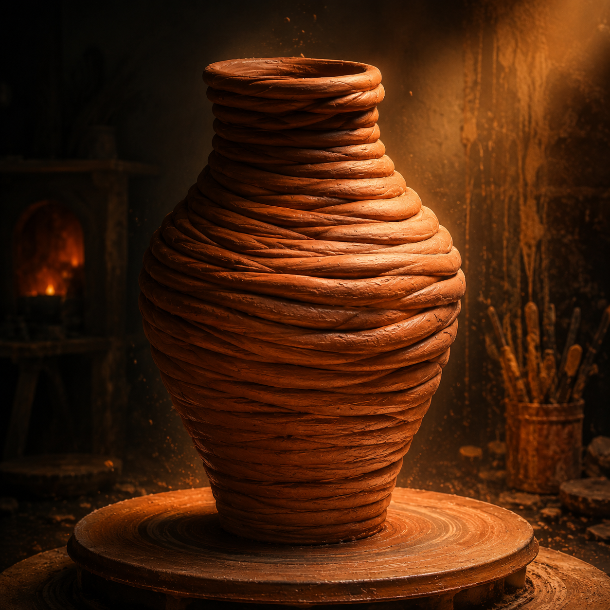 Clay Cooker Vase 6